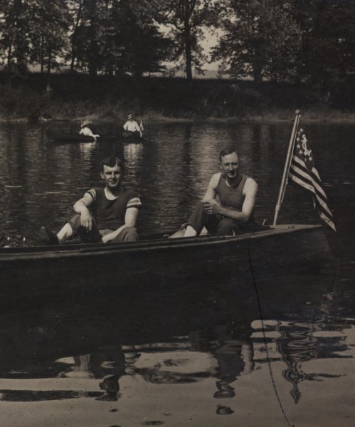 Out on the river with Great Uncle Chuck, 192?